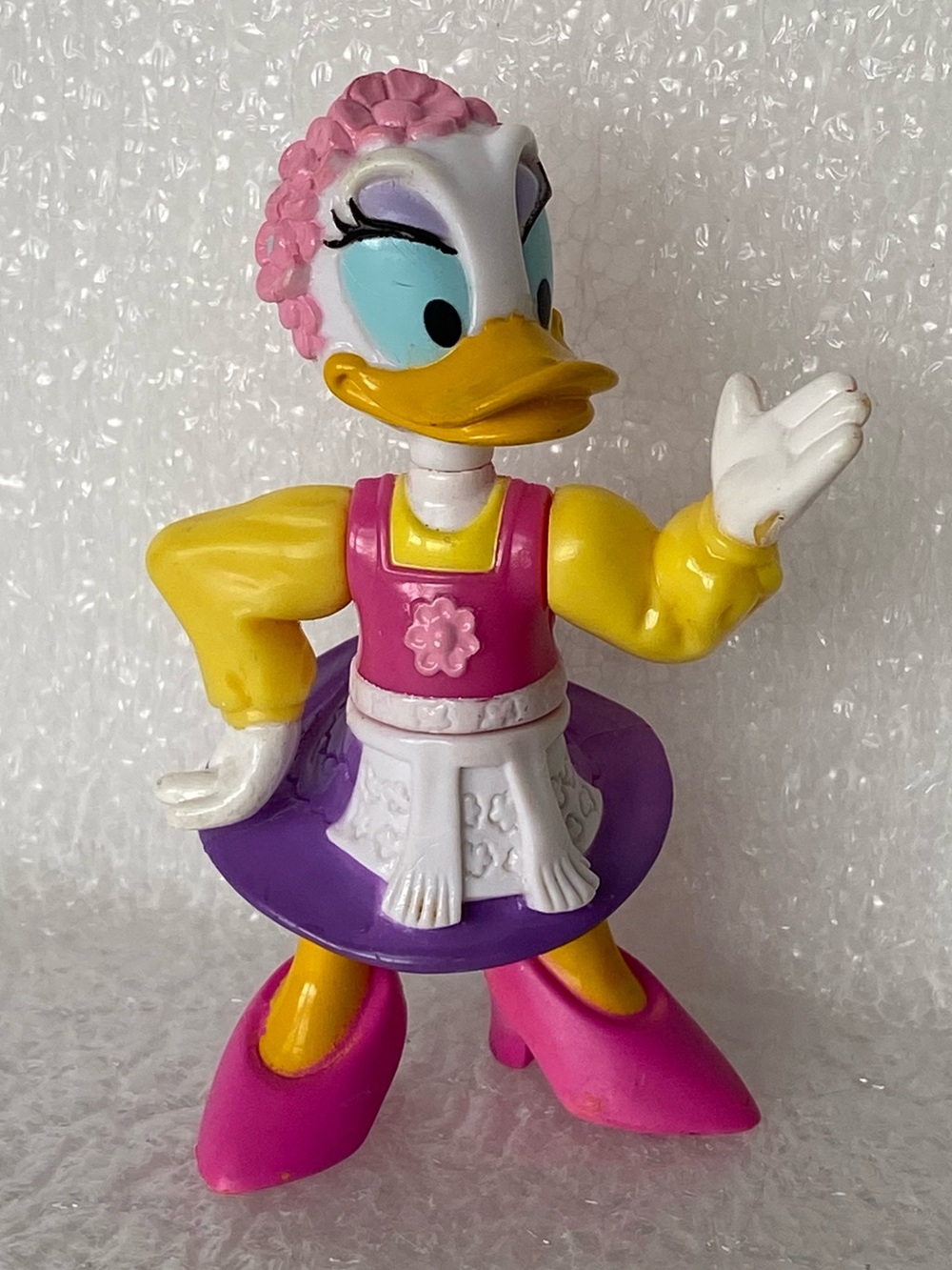 Vintage 1990s Disney DAISY DUCK Epcot Center Collectible PVC Figure Toy 3.5"